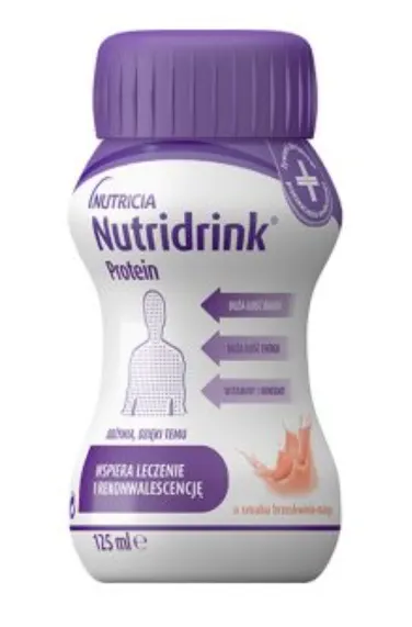 NUTRIDRINK PROTEIN, smak brzoskwinia-mango, płyn, 4 szt. x 125 ml