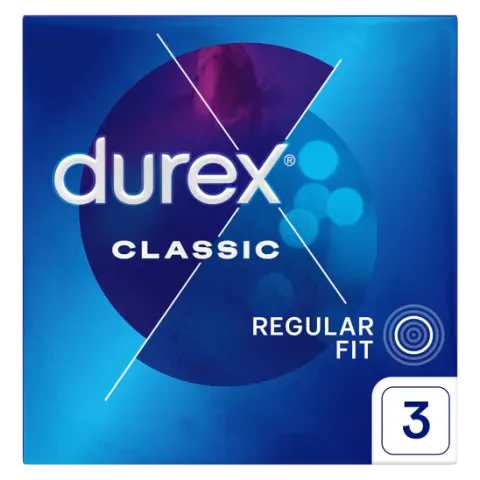 DUREX CLASSIC, prezerwatywy, 3 szt.