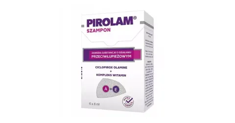 PIROLAM, szampon przeciwłupieżowy, saszetki 6 ml, 6 szt.