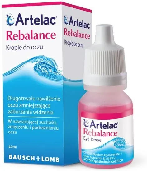 ARTELAC REBALANCE, krople do oczu, 10 ml