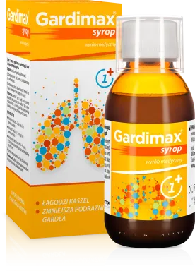 GARDIMAX SYROP, z korzenia prawoślazu z miodem, 100 ml