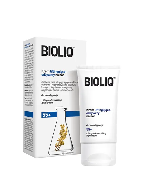 BIOLIQ 55+, krem liftingująco-odżywczy na noc, 50 ml