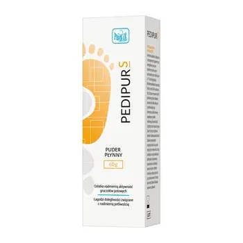 PEDIPUR S, puder płynny przeciwpotny do stóp i dłoni, 60 g