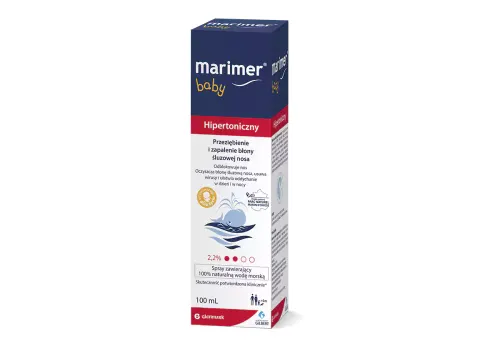 MARIMER HIPERTONICZNY BABY, spray do nosa, 100 ml