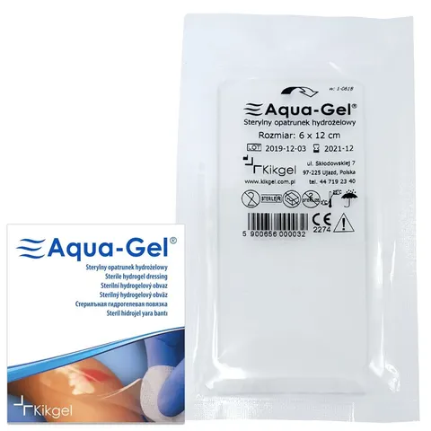 Aqua-gel opatrunek hydrożelowy 6x12 cm - 1 szt.