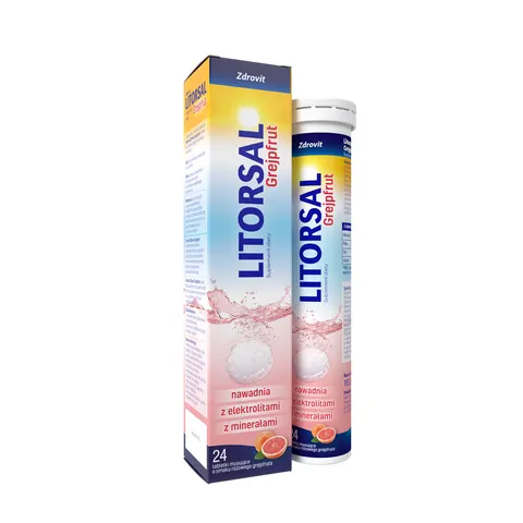 LITORSAL ZDROVIT GREJPFRUT, tabletki musujące, 24 szt.