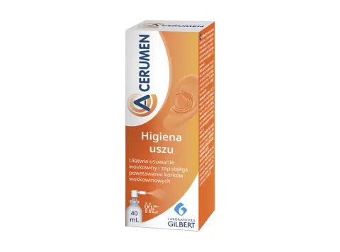 A-CERUMEN, preparat do higieny uszu, spray, 40 ml