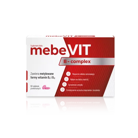 MEBEVIT B-COMPLEX, tabletki powlekane, 60 szt.