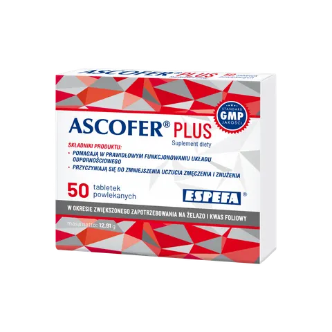 ASCOFER PLUS, tabletki powlekane, 50 szt.