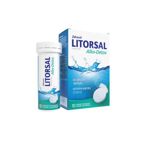 LITORSAL ALKO-DETOX ZDROVIT, tabletki musujące, 10 szt.