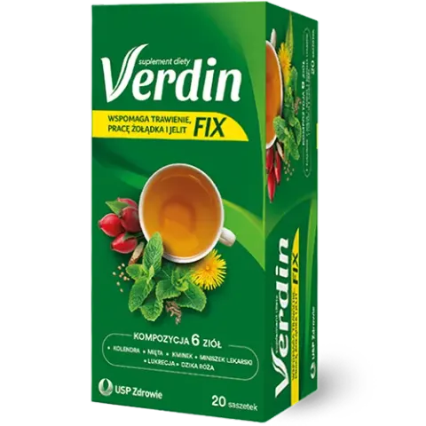 VERDIN FIX, zioła do zaparzania, saszetki, 20 szt.