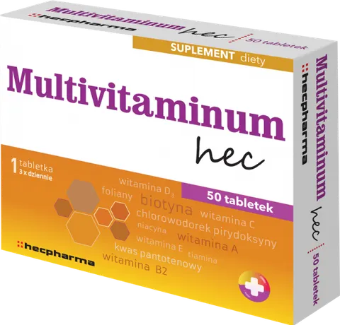 MULTIVITAMINUM HEC, tabletki, 50 szt.
