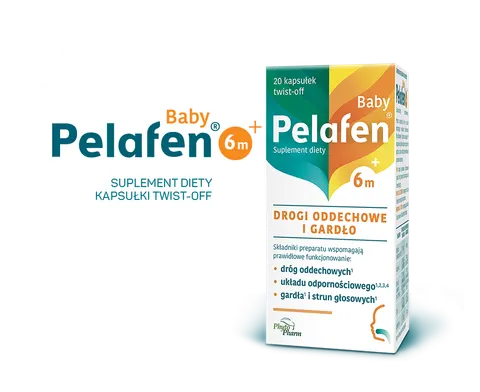 PELAFEN BABY 6 M+, smak owocowy, kapsułki twist-off, 20 szt.