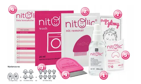PIPI NITOLIC, przeciw wszawicy, zestaw, 100 ml