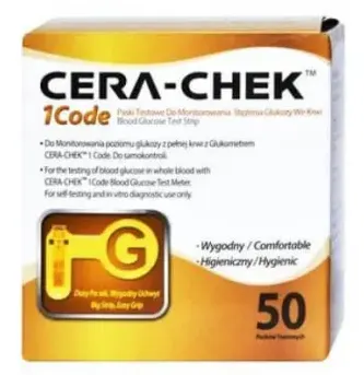 CERA-CHEK 1 CODE, test paskowy, 50 szt.