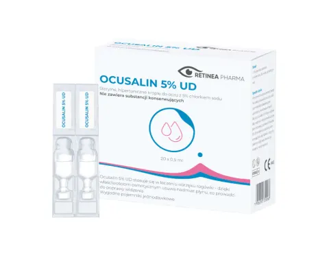 OCUSALIN 5% UD, krople do oczu 5%, 20 minims. 0,5 ml