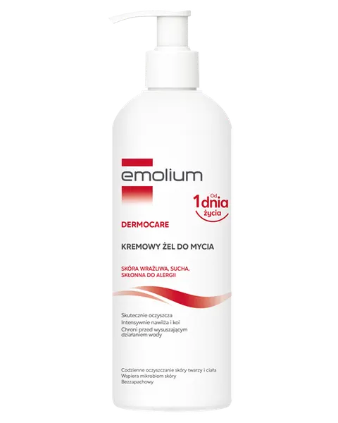 EMOLIUM DERMOCARE, kremowy żel do mycia, 400 ml