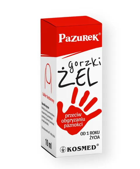 PAZUREK, gorzki żel przeciw obgryzaniu paznokci, 10 ml