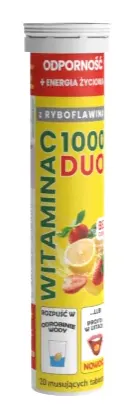 VIT. C 1000 DUO Z RYBOFLAWINĄ, tabletki musujące, 20 szt.