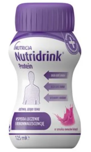 NUTRIDRINK PROTEIN, smak owoce leśne, płyn, 4 szt. x 125 ml