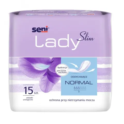SENI LADY SLIM NORMAL, wkładki urologiczne, 15 szt.
