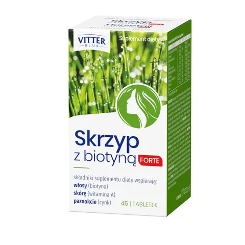 VITTER BLUE, skrzyp z biotyną forte, tabletki, 45 szt.