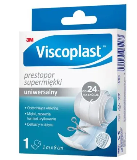 VISCOPLAST PRESTOPOR, plaster 1m x 8cm do cięcia, 1 szt.