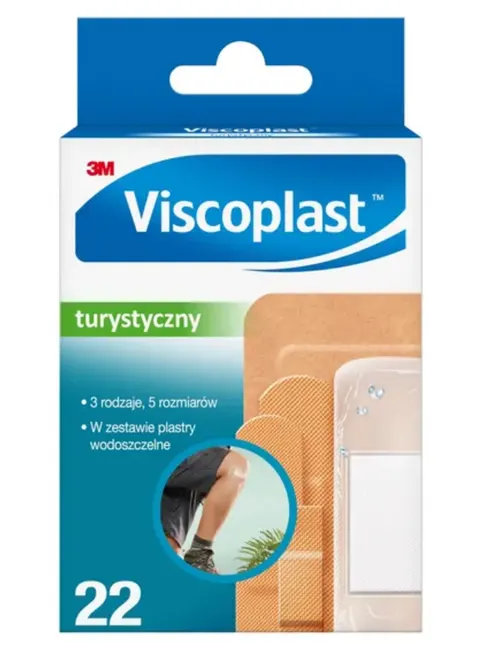 VISCOPLAST, plaster, zestaw turystyczny, 22 szt.