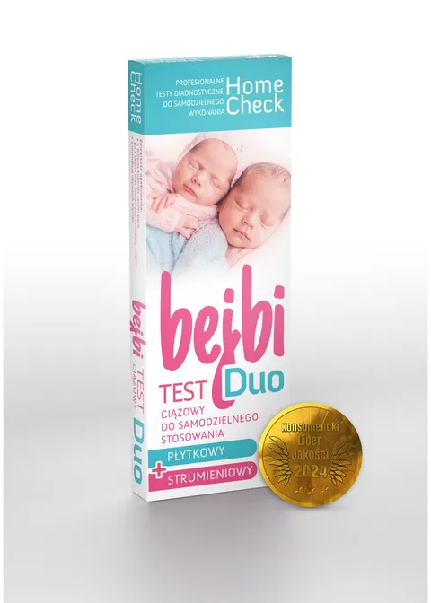 BEJBI DUO, test ciążowy płytkowy + strumieniowy, 2 szt.