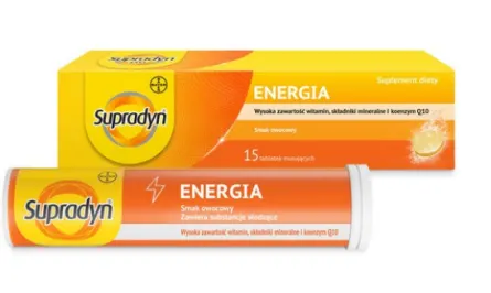 SUPRADYN ENERGIA, tabletki musujące, 15 szt.