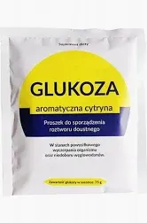 GLUKOZA AROMATYCZNA, saszetka z proszkiem cytrynowym, 75 g
