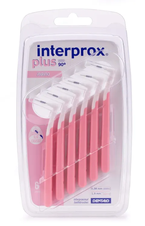 INTERPROX, PLUS NANO PHD 0,6, szczoteczki międzyzębowe, 6 szt.