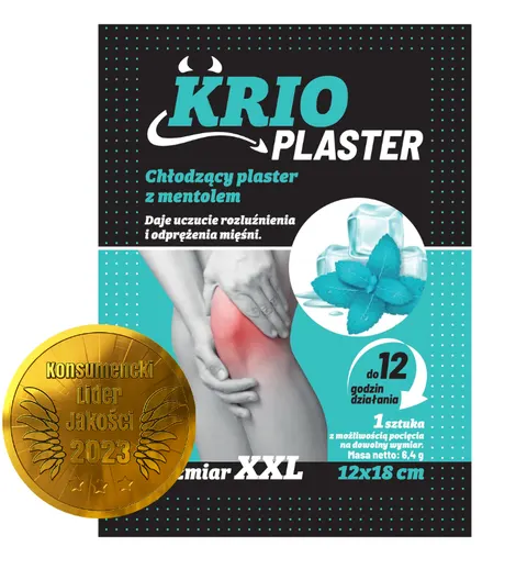 KRIO PLASTER, chłodzący z mentolem, 20 szt.