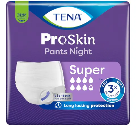 TENA PANTS PROSKIN SUPER NIGHT, majtki chłonne, rozmiar L, 30 szt.