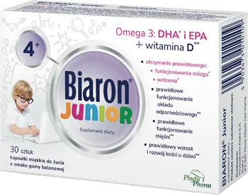 BIARON JUNIOR, kapsułki do żucia miękkie, 30 szt.