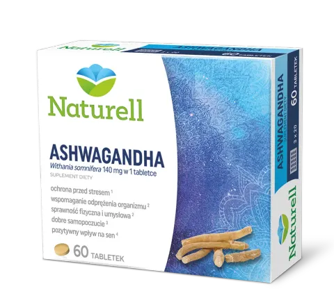 NATURELL ASHWAGANDHA, tabletki, 60 szt.