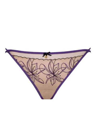 Samanta - Stringi Harper C300 purpurowy M Fioletowy