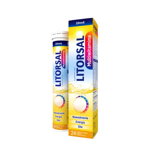 LITORSAL ZDROVIT MULTIWITAMINA, tabletki musujące, 24 szt.