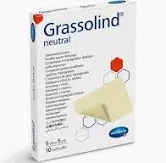 GRASSOLIND, opatrunek jałowy z neutralną maścią, 10 cm x 20 cm, 30 szt.