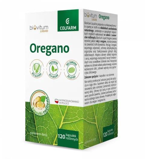 OREGANO BIOVITUM LIQUID, kapsułki miękkie, 120 szt.