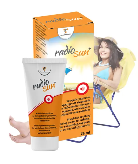 RADIOSUN, specjalistyczny krem kojąco-łagodzący na skórę podrażnioną, 75 ml