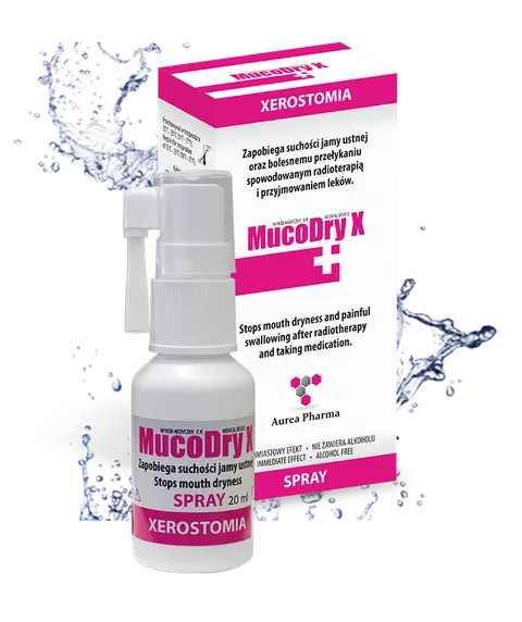 MUCODRY X, aerozol do stosowania w jamie ustnej i gardle, 1 but., 20 ml