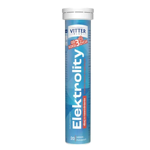 ELEKTROLITY O SMAKU OWOCÓW TROPIKALNYCH, tabletki musujące, 20 szt.