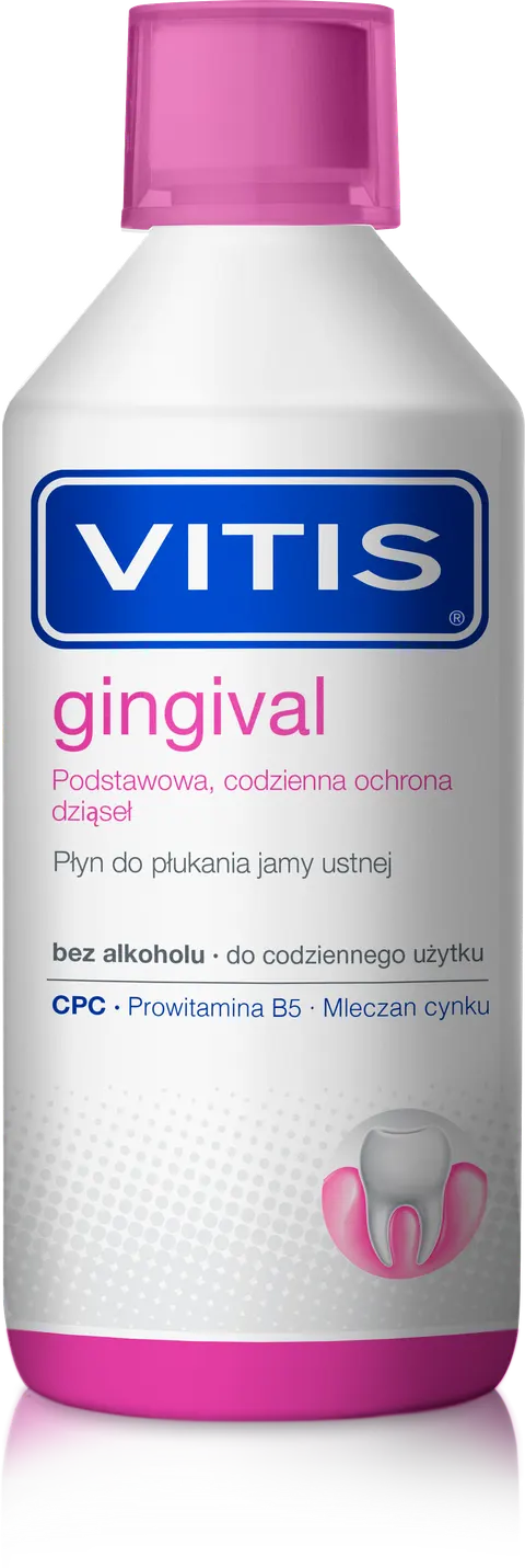 VITIS GINGIVAL, płyn do płukania jamy ustnej bez alkoholu, 500 ml