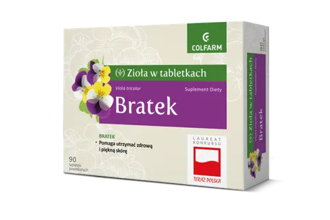 BRATEK, tabletki powlekane, 90 szt.