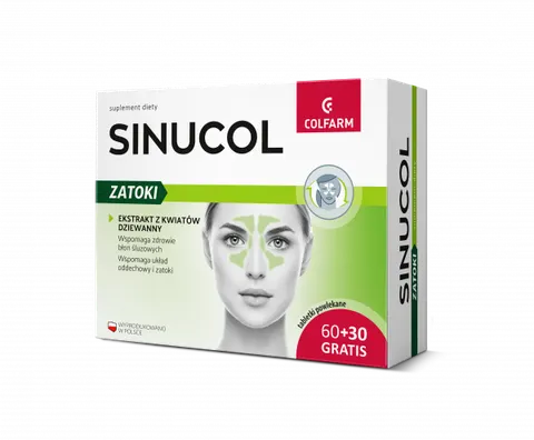 SINUCOL ZATOKI, tabletki powlekane, 60 szt. + 30 szt.