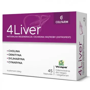 4 LIVER, kapsułki, 45 szt.