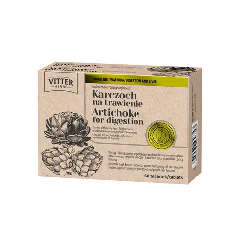VITTER HERBS KARCZOCH NA TRAWIENIE, tabletki, 60 szt.