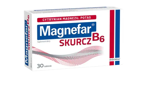 MAGNEFAR B6 SKURCZ, tabletki powlekane, 30 szt.