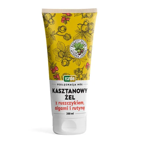 KASZTANOWY ŻEL Z RUSZCZYKIEM, ALGAMII I RUTYNĄ, 200 ml
